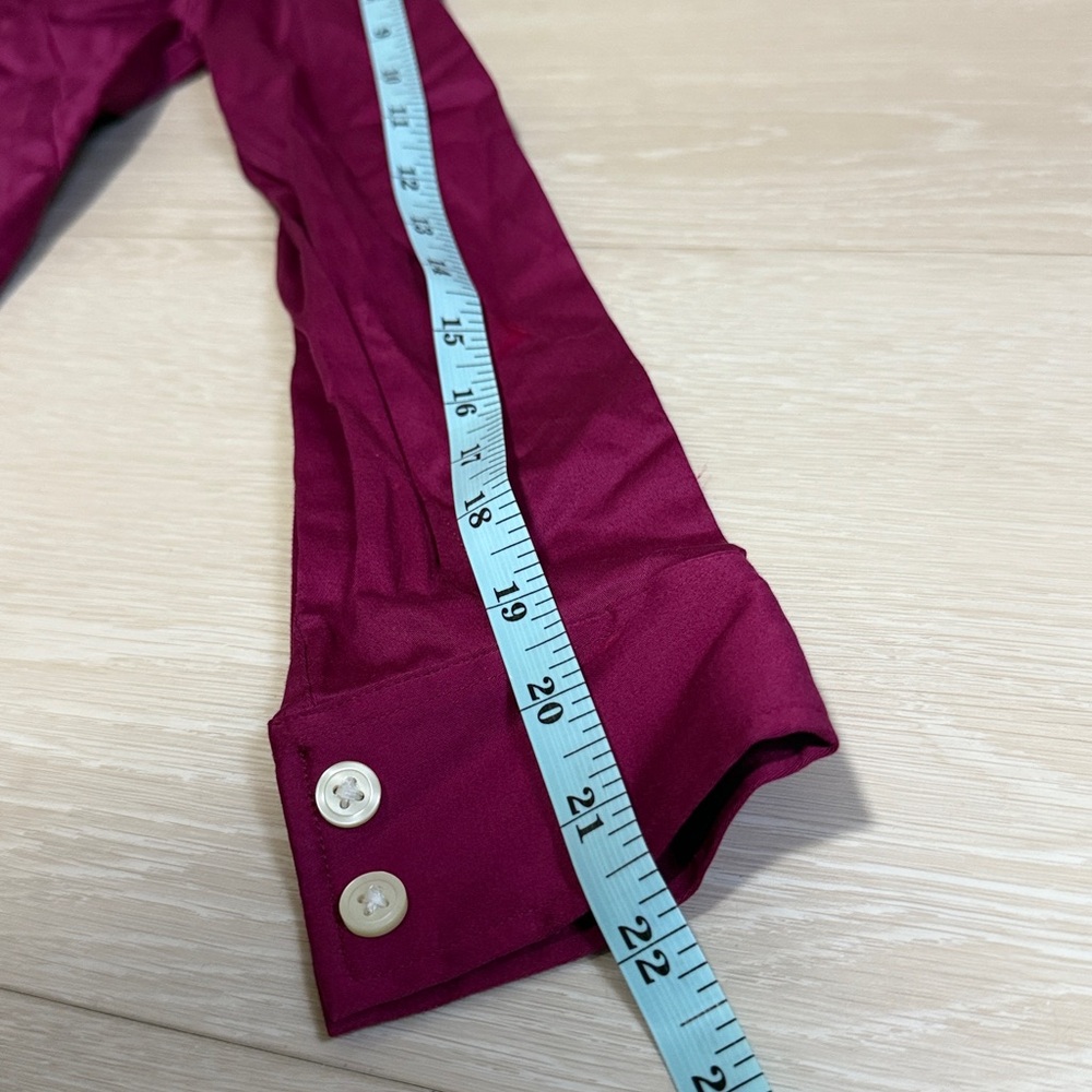 Banana Republic Magenta Long Sleeve Collared Button Down - Picture 9 of 10